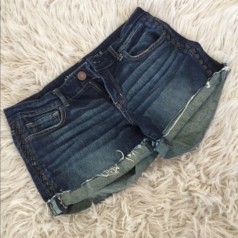 AE Leather Braided Denim